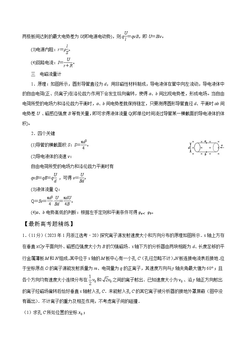 高考物理一轮复习考点通关练习12.13磁场中的STSE问题（原卷版）第2页