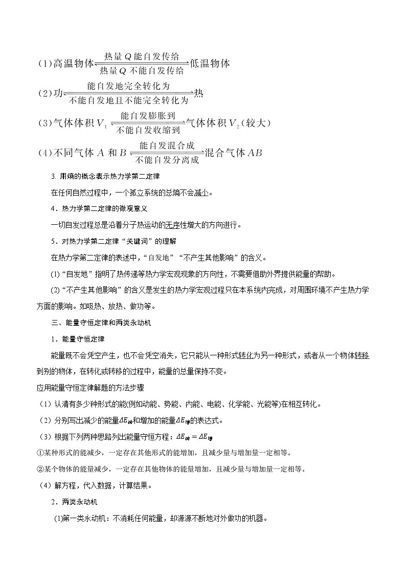 高考物理一轮复习考点通关练习16.10热力学定律（原卷版）第3页