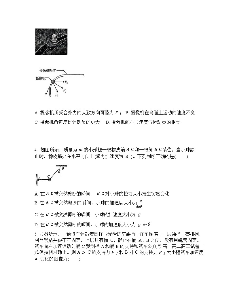 辽宁省实验中学2026年2月高一下学期开学考试物理试卷第2页