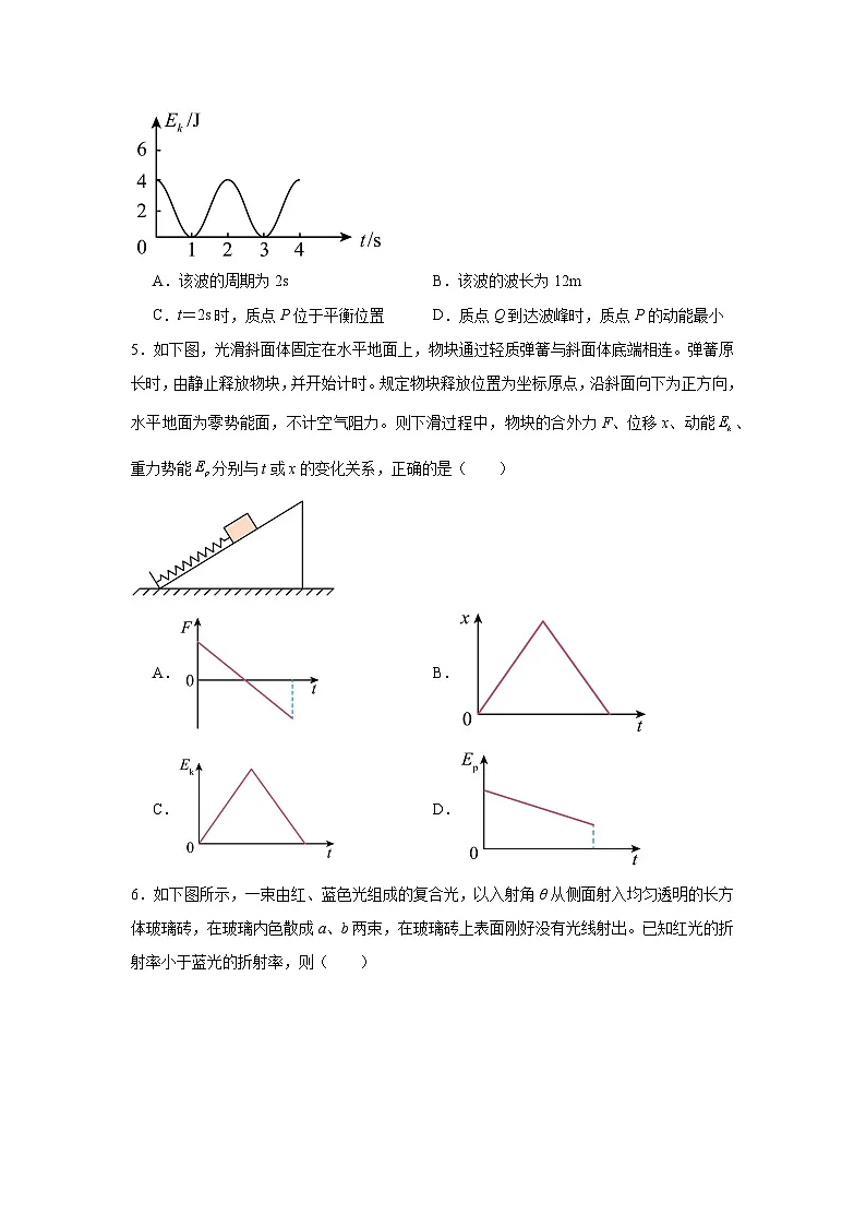2026年广东深圳市高三下学期第一次调研考试物理试卷（附答案解析）第2页