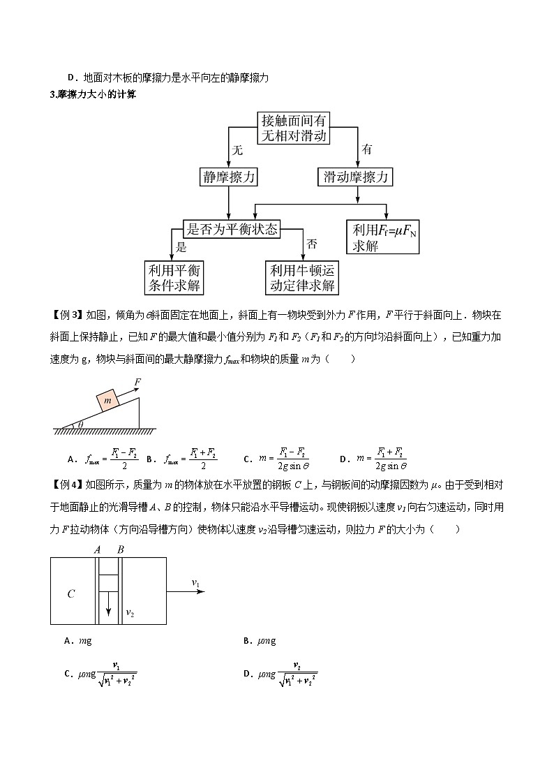 高考物理一轮复习单元综合训练专题08 摩擦力（原卷版）第3页