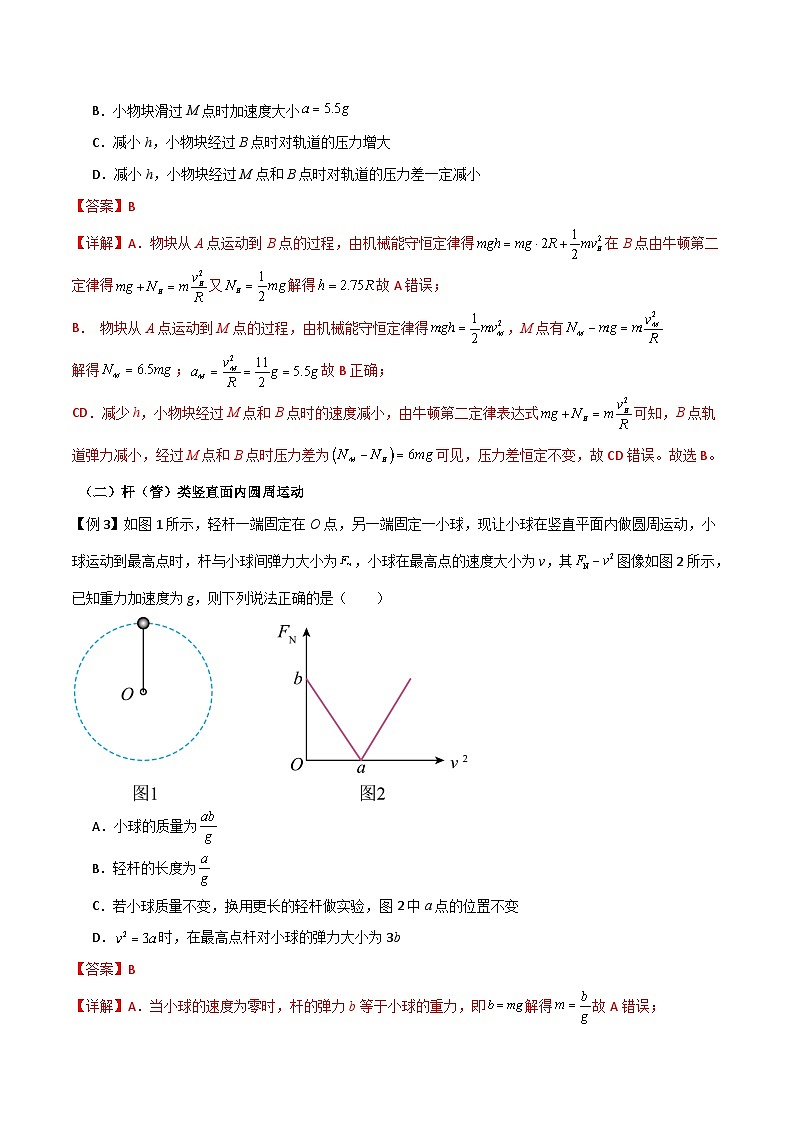 高考物理一轮复习单元综合训练专题25 竖直面内的圆周运动（解析版）第3页