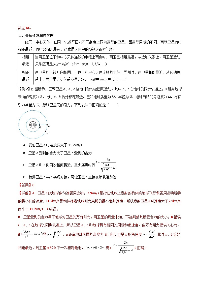 高考物理一轮复习单元综合训练专题30 卫星的变轨问题、天体追及相遇问题、双星和多星问题（解析版）第3页