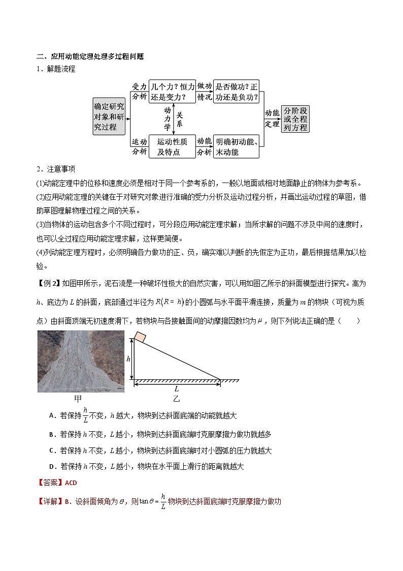 高考物理一轮复习单元综合训练专题32 动能定理及其应用（解析版）第2页