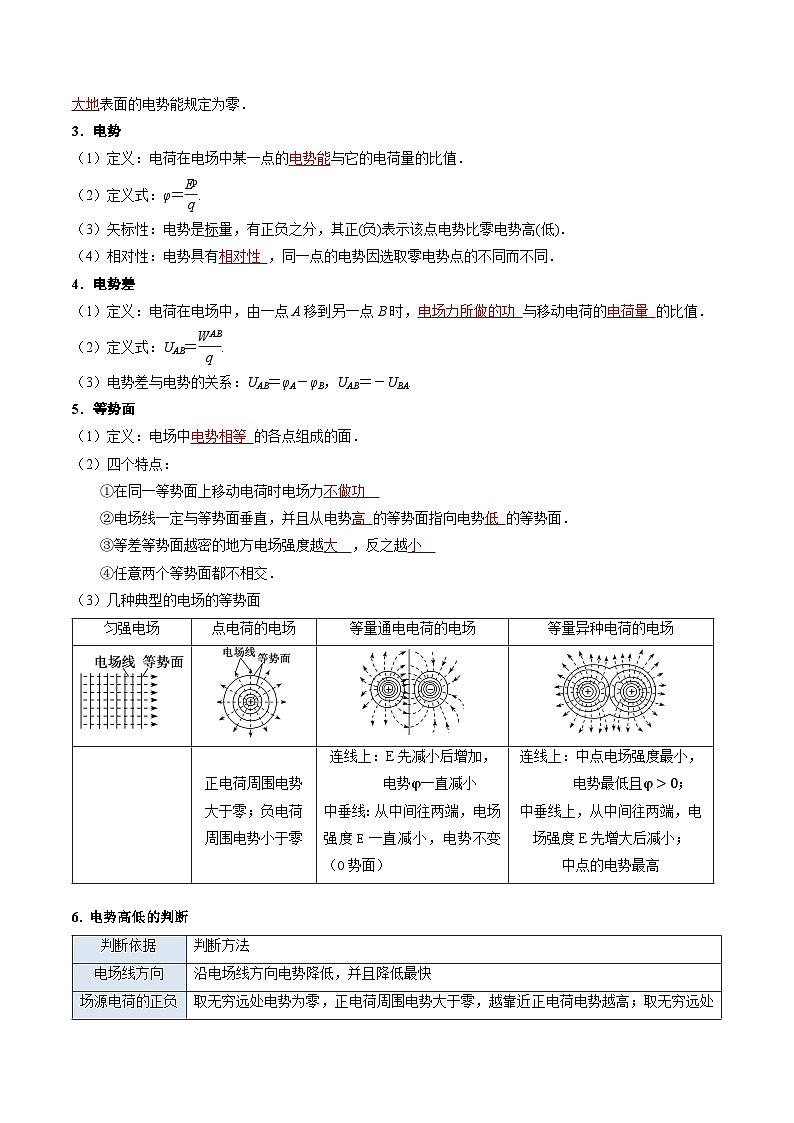 高考物理一轮复习考点精讲精练考点35 电场能的性质（解析版）第3页