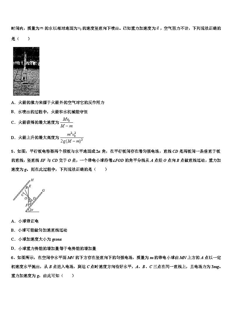 2026届江苏省镇江市镇江中学高考物理四模试卷含解析第2页