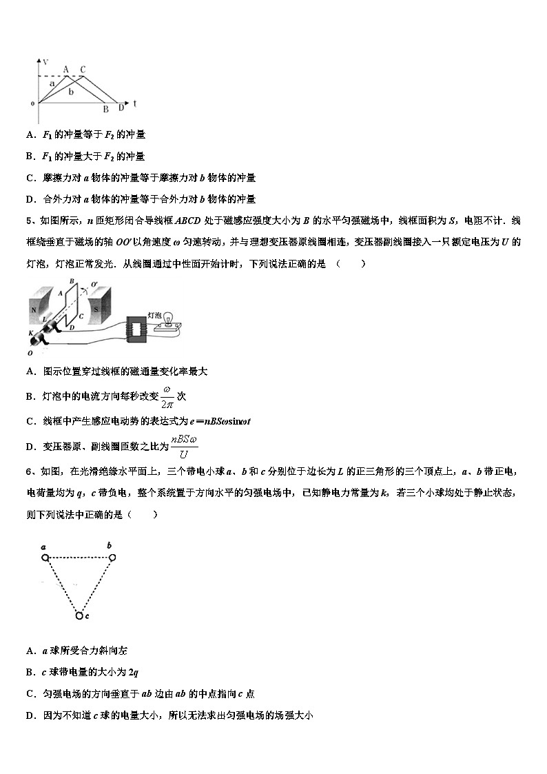 2026届江西省丰城市第二中学高考物理倒计时模拟卷含解析第2页