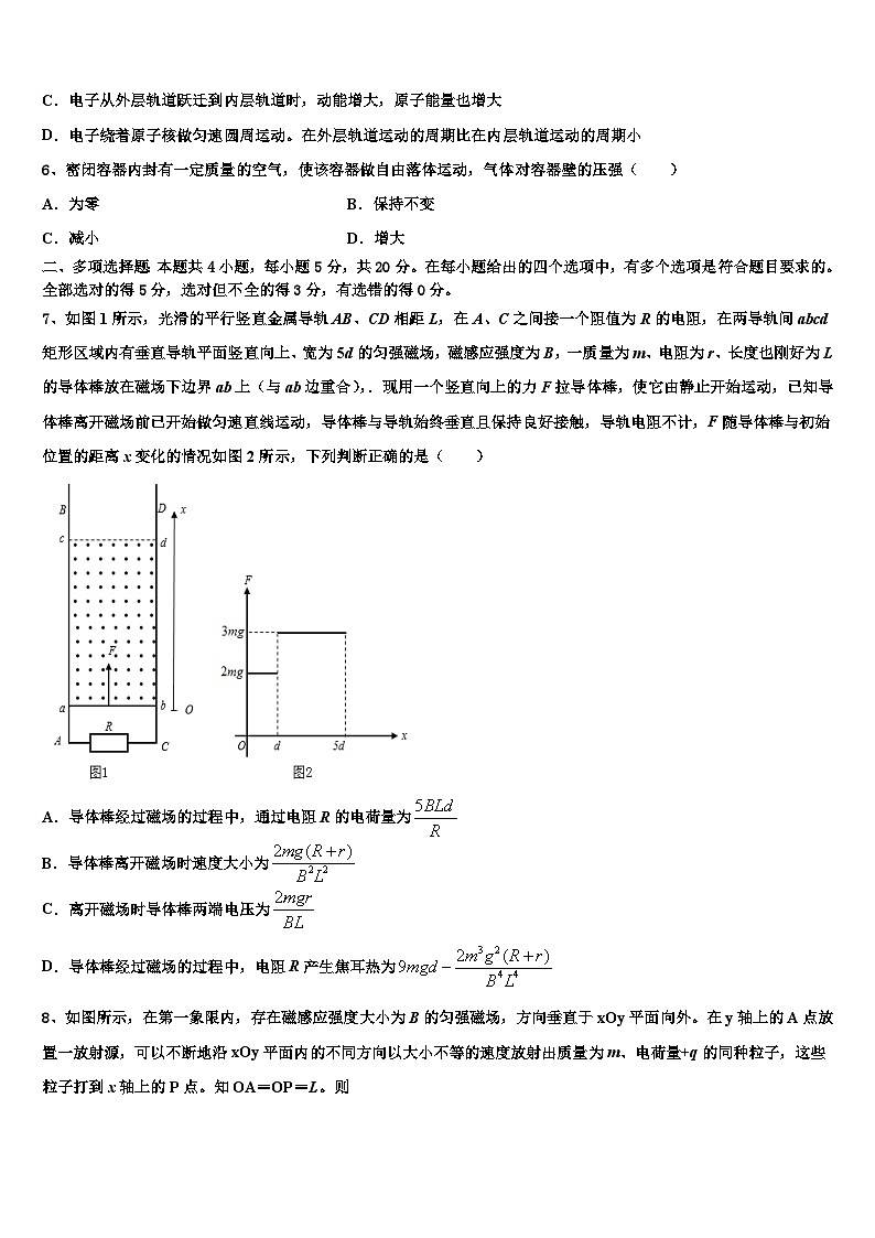2026届江西省丰城市第九中学高考临考冲刺物理试卷含解析第3页