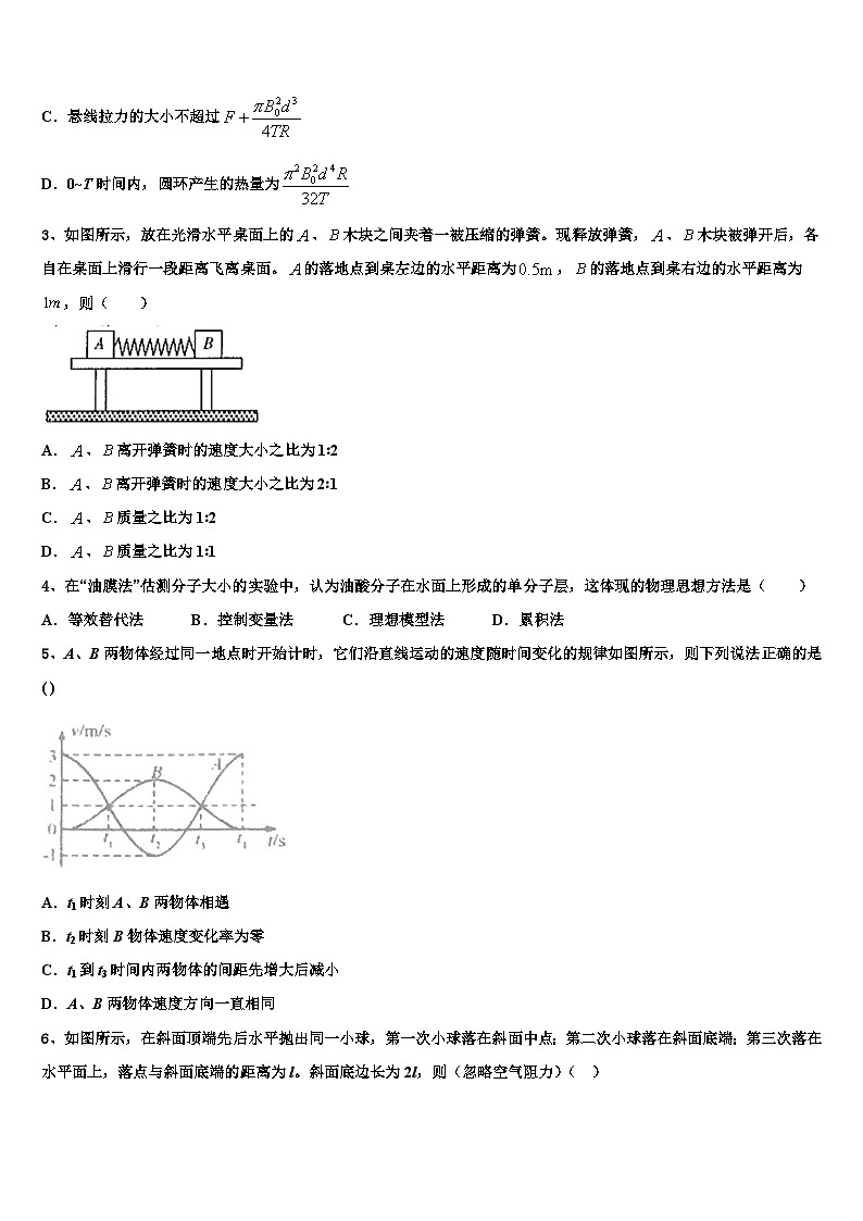 2026届江西省奉新县第一中学高考物理倒计时模拟卷含解析第2页