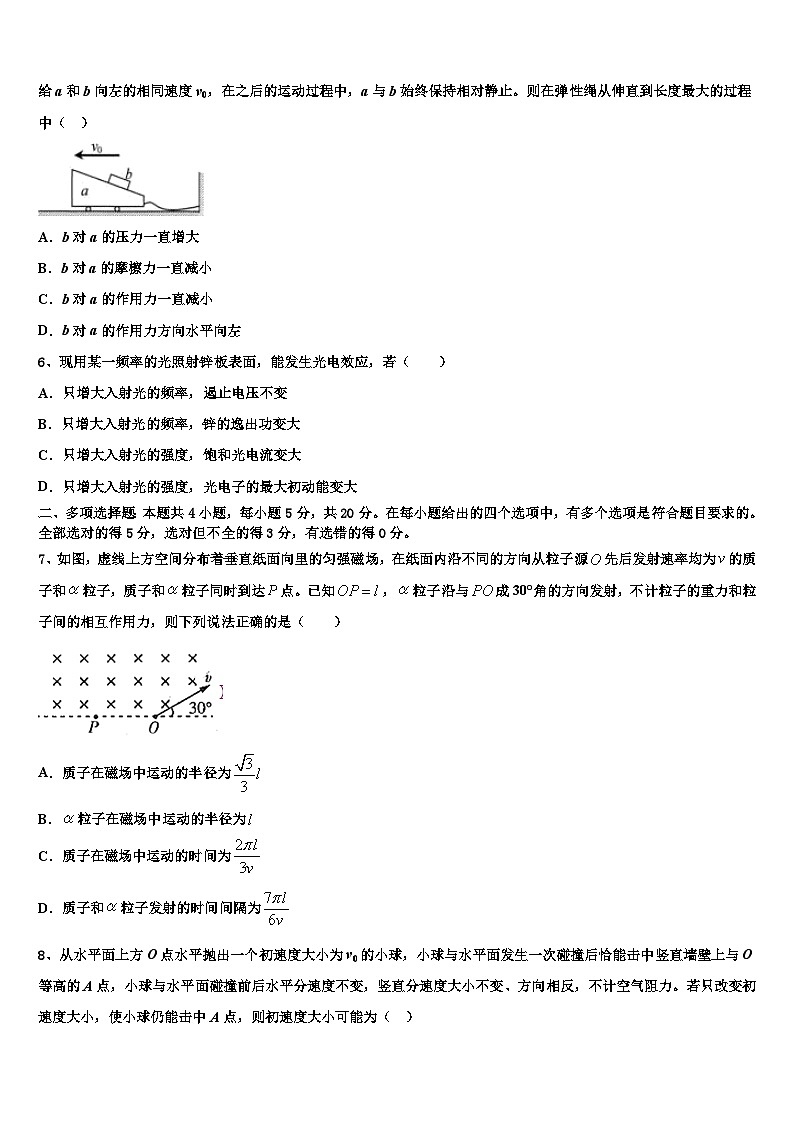 2026届江西省奉新一中高考考前提分物理仿真卷含解析第2页