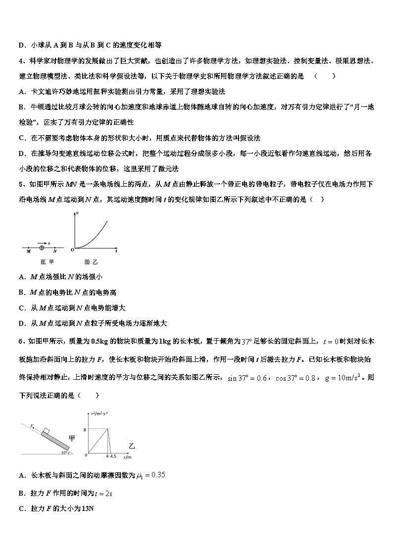 2026届江西奉新县高三下学期联考物理试题含解析第2页