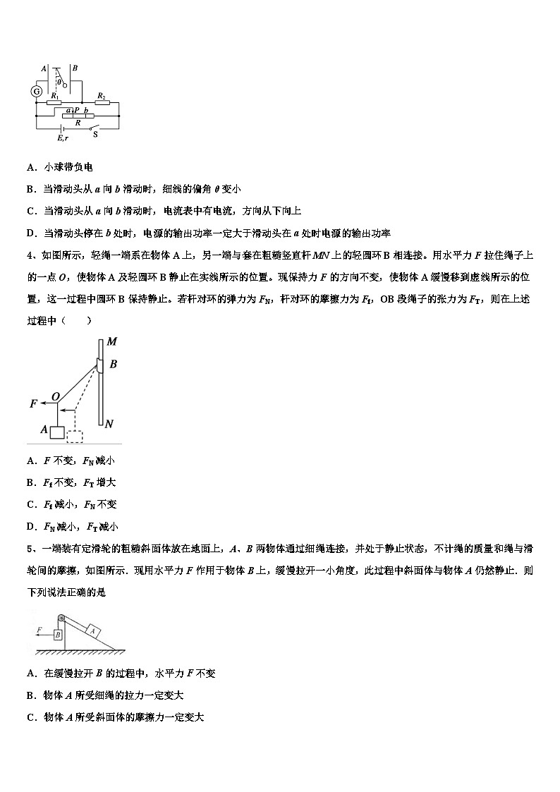 2026届江西省吉安市吉水县二中高考考前提分物理仿真卷含解析第2页