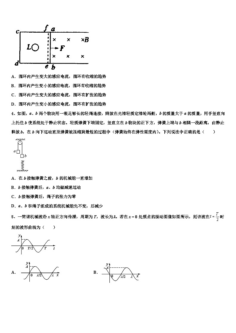 2026届江西省临川一中等高考物理一模试卷含解析第2页