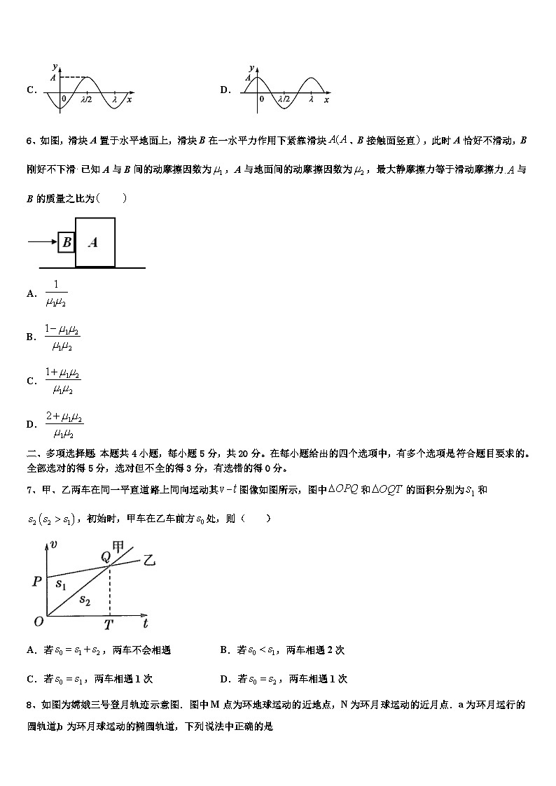 2026届江西省临川一中等高考物理一模试卷含解析第3页