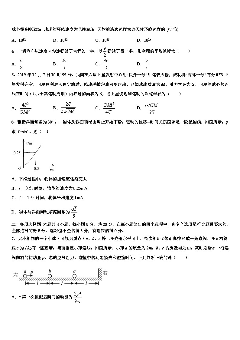 2026届江西省临川一中、玉山一中等九校高三最后一卷物理试卷含解析第2页