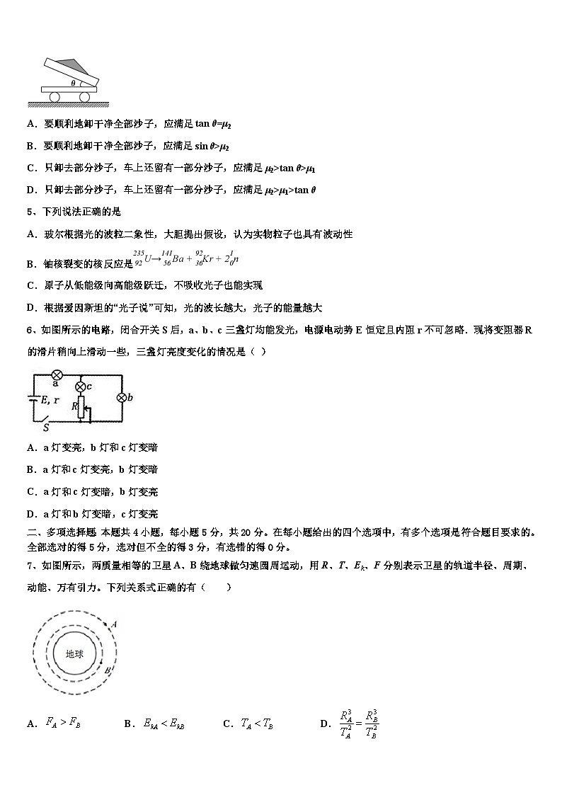 2026届江西省临川一中、玉山一中等九校高三下学期联考物理试题含解析第2页