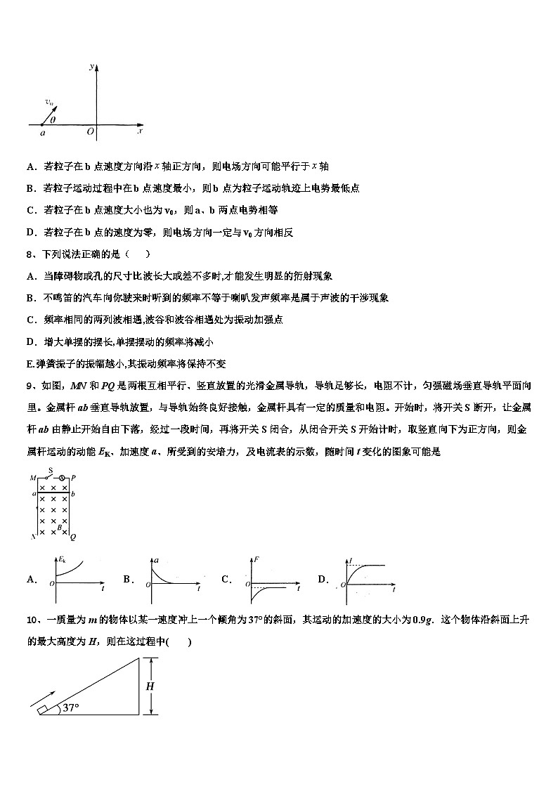 2026届江西省临川一中，南昌二中，九江一中，新余一中等九校重点中学高三下学期联合考试物理试题含解析第3页