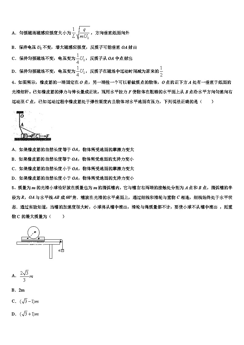 2026届江西省赣州寻乌县第二中学高三3月份模拟考试物理试题含解析第2页