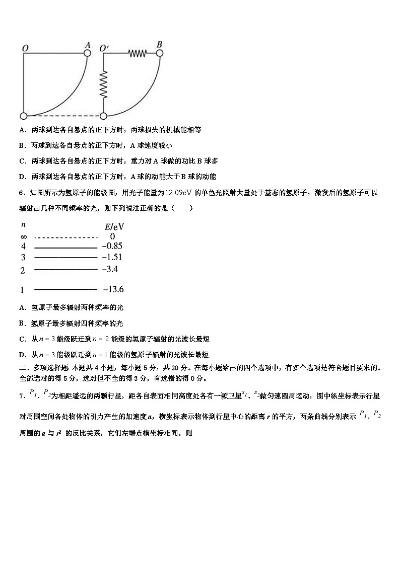 2026届江西省赣州市十二县高三下学期联考物理试题含解析第3页