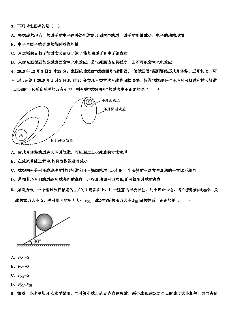 2026届江西省赣州市南康三中、兴国一中高三下学期第六次检测物理试卷含解析第2页