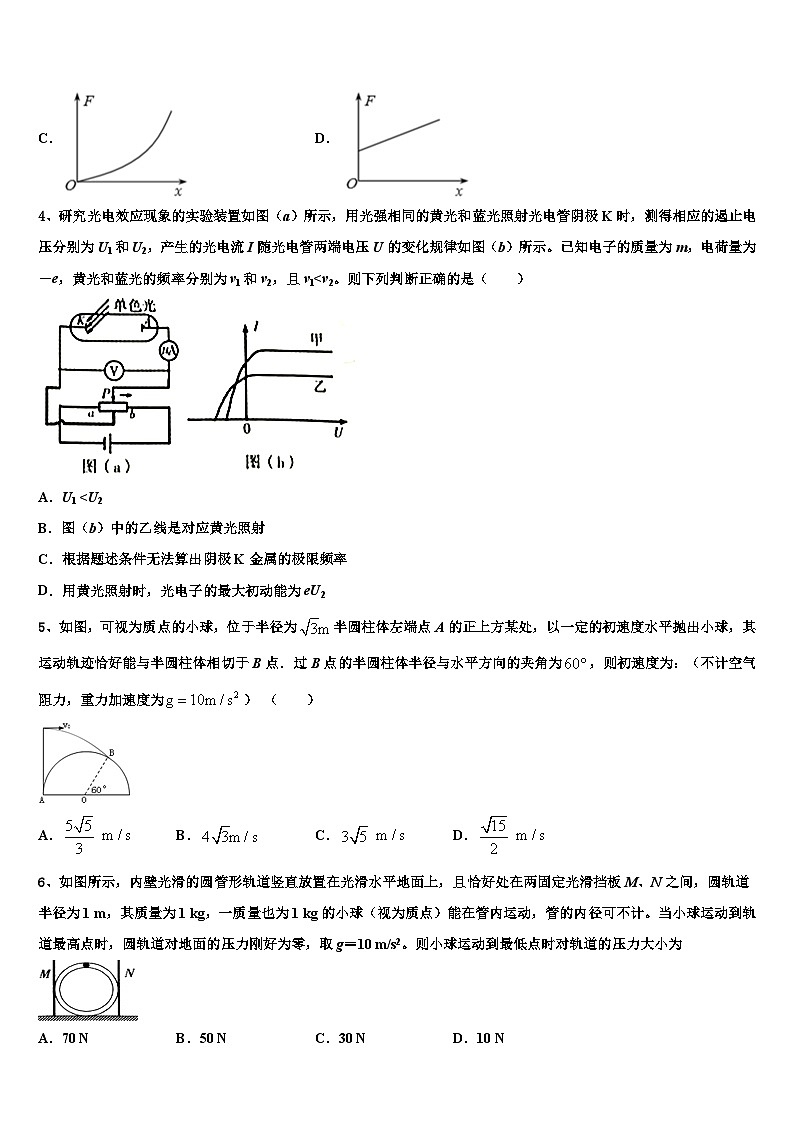 2026届江西省临川二中、新余四中高考仿真卷物理试卷含解析第2页