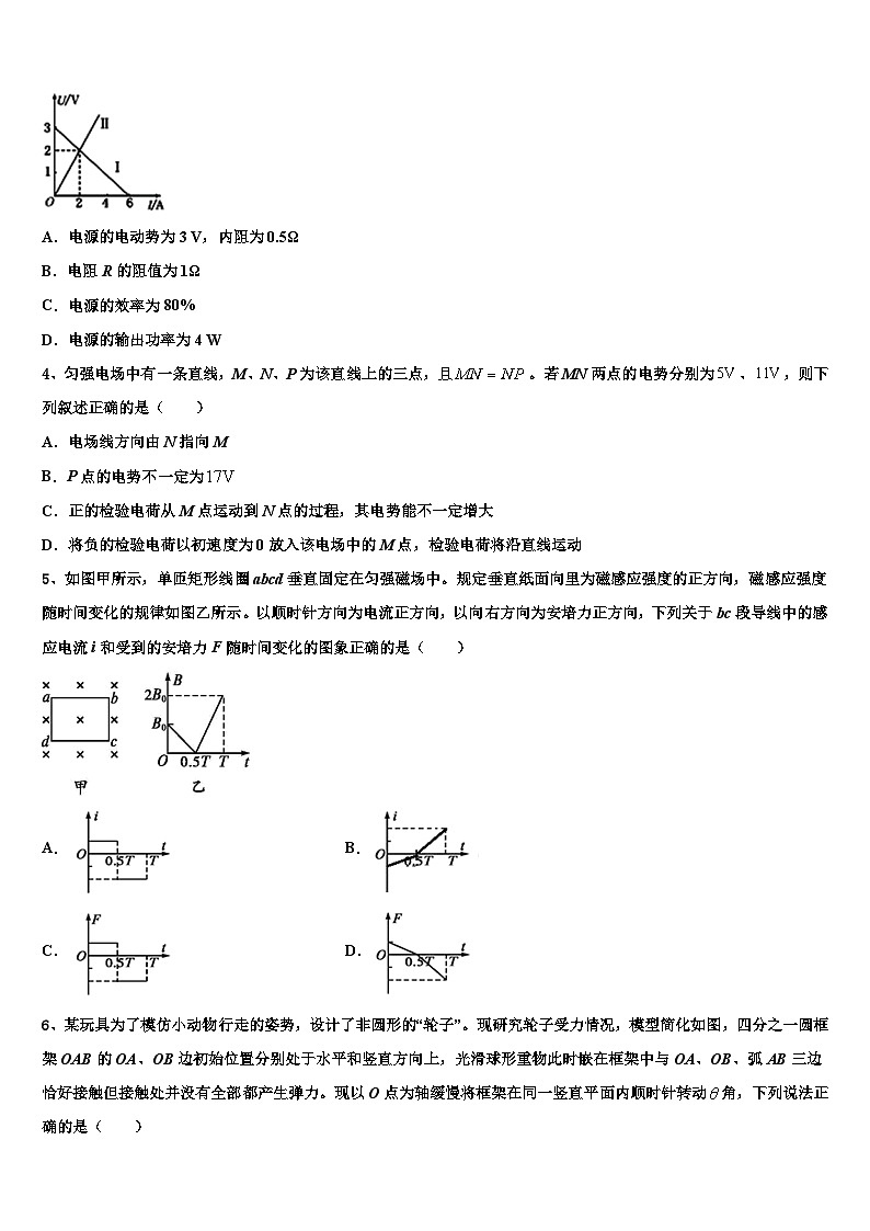 2026届江西省临川市第一中学高考物理考前最后一卷预测卷含解析第2页