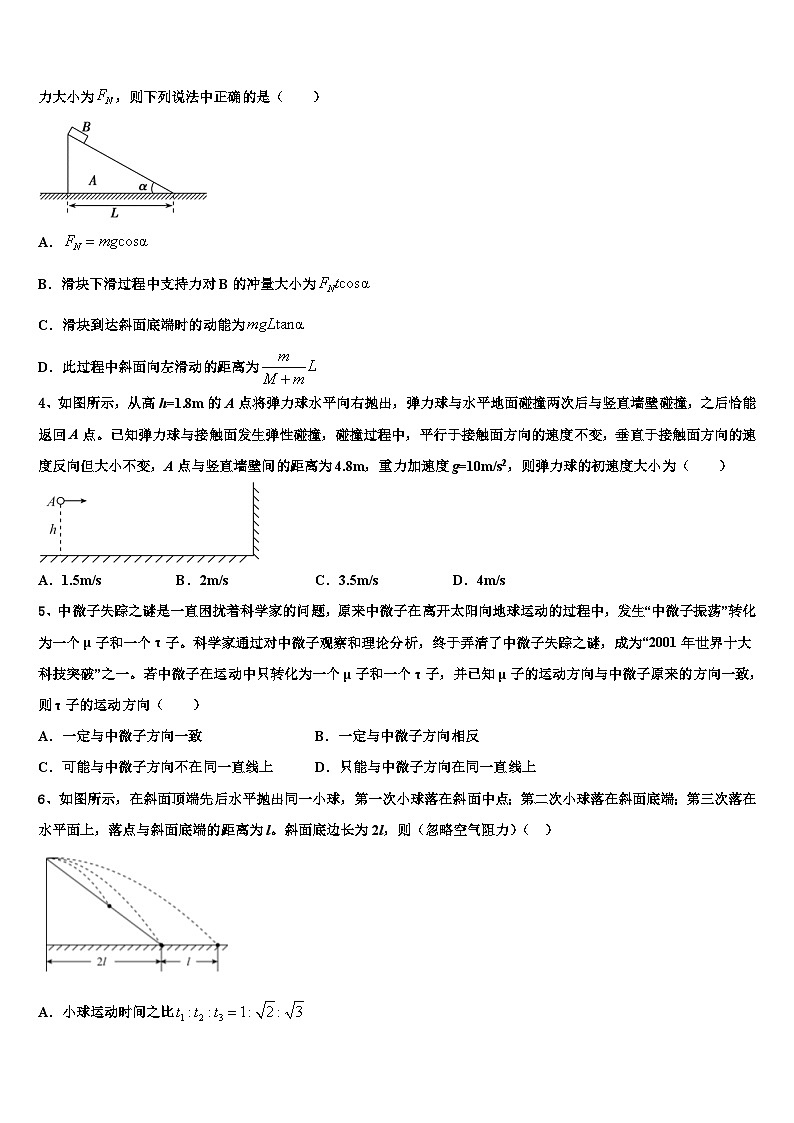 2026届江西省临川第二中学高三冲刺模拟物理试卷含解析第2页