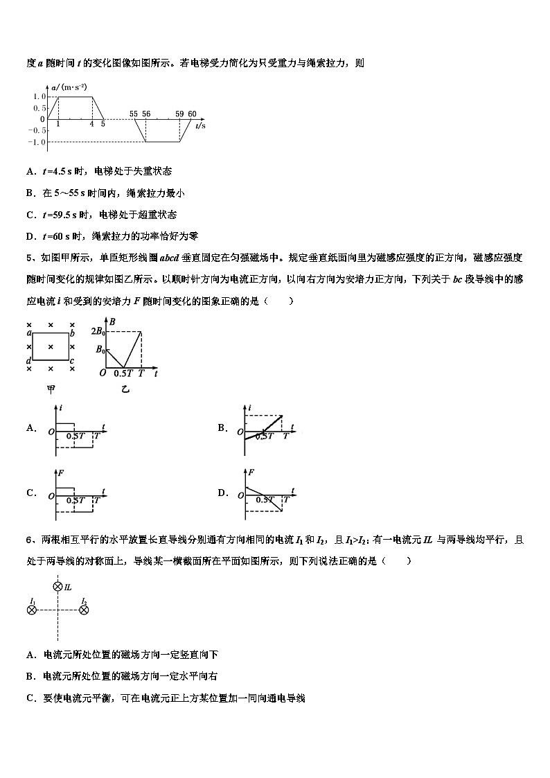 2026届江西省九江市第三中学高三冲刺模拟物理试卷含解析第2页