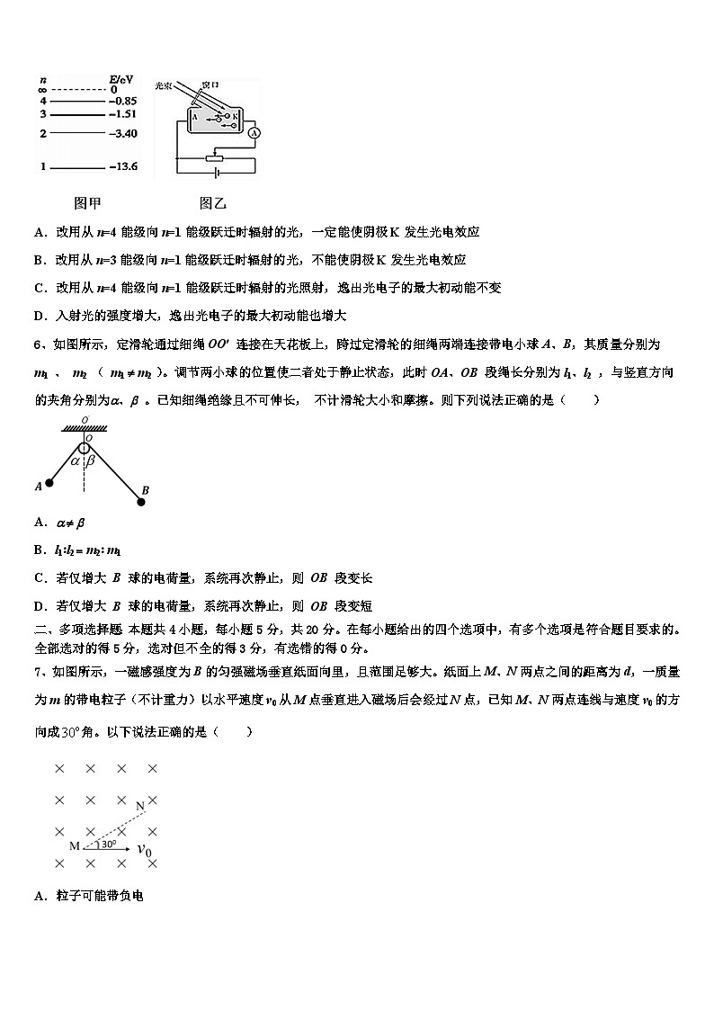 2026届江西省景德镇市浮梁县第一中学高三下学期联考物理试题含解析第2页