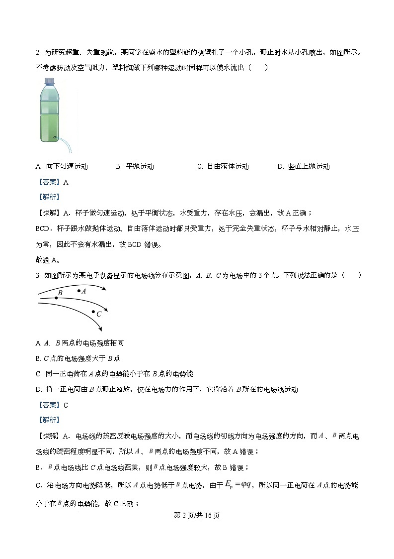 湖南衡阳市2025-2026学年高二上学期期末物理试题  Word版含解析第2页