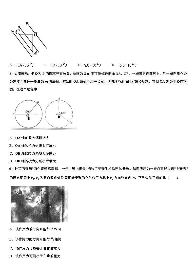 2026届江西省南昌市重点高中高考仿真卷物理试题含解析第2页