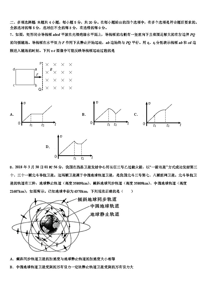 2026届江西省南昌市重点高中高考仿真卷物理试题含解析第3页