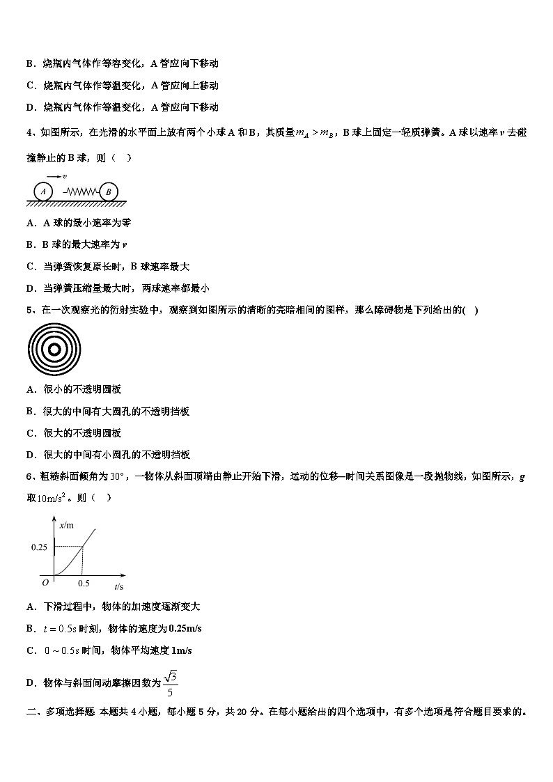 2026届江西省南昌一中高考仿真卷物理试卷含解析第2页