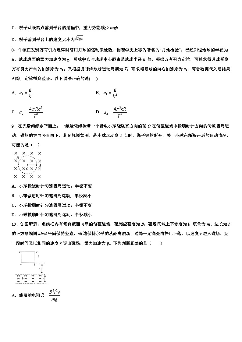 2026届江西省南昌市洪都中学高考物理全真模拟密押卷含解析第3页