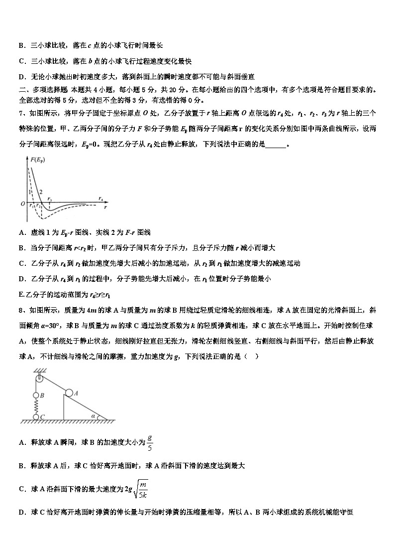2026届江西省新余市七校高考考前模拟物理试题含解析第3页