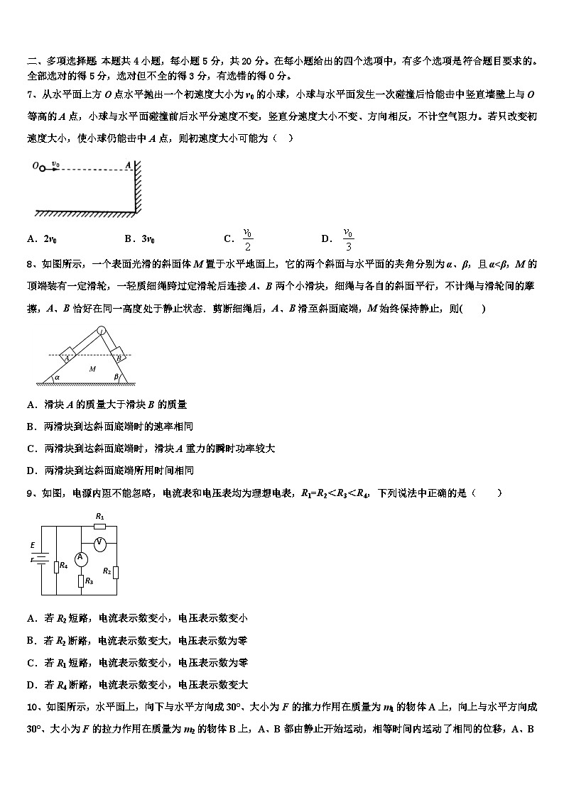 2026届江西省南康市南康中学高考冲刺模拟物理试题含解析第3页