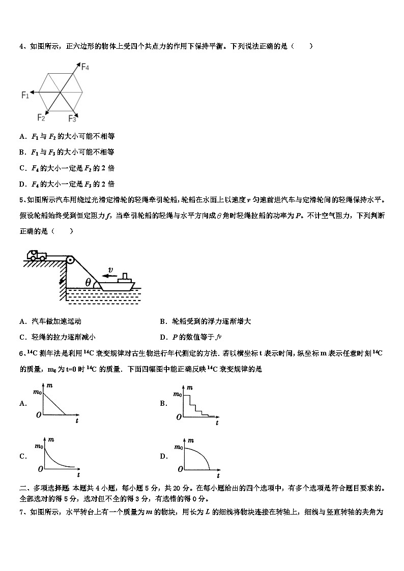 2026届江西省彭泽县第一中学高考物理三模试卷含解析第2页