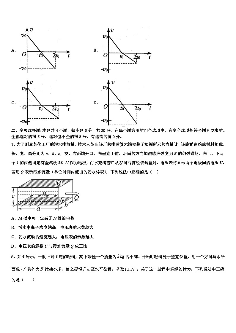 2026届江西省上高三最后一卷物理试卷含解析第3页