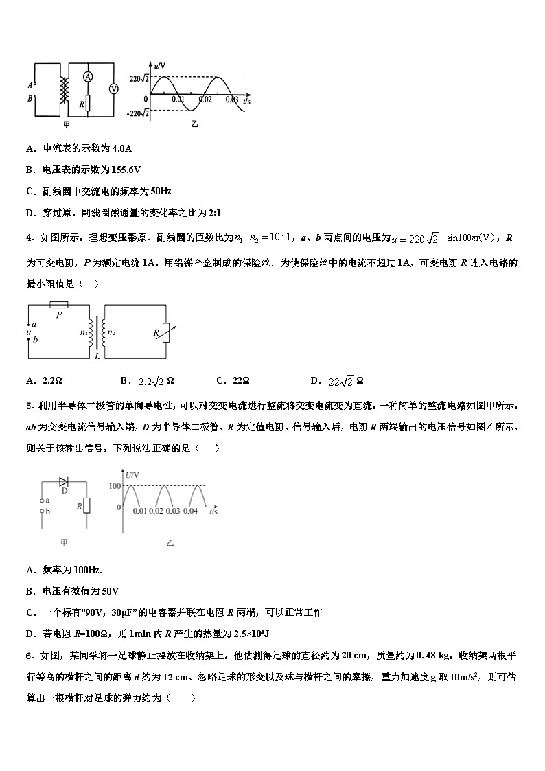 2026届江西省名师联盟高三3月份模拟考试物理试题含解析第2页
