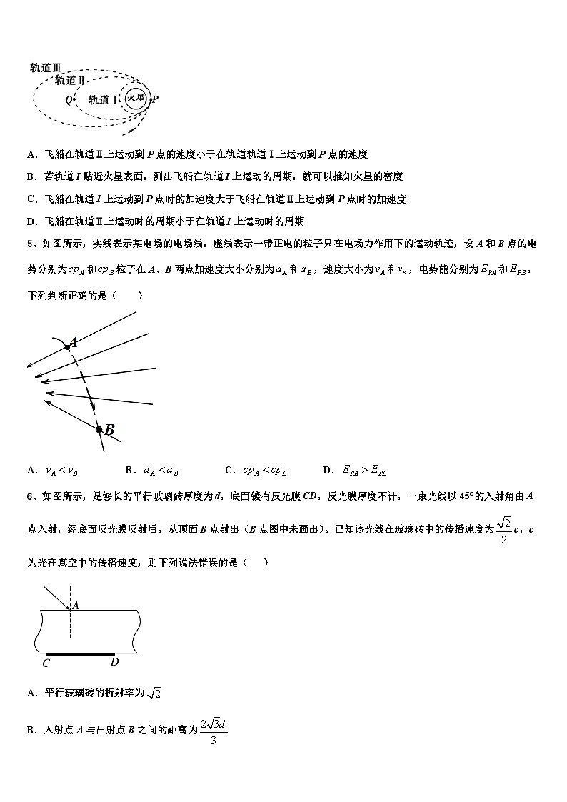 2026届江西省南昌市重点中学高三最后一卷物理试卷含解析第2页