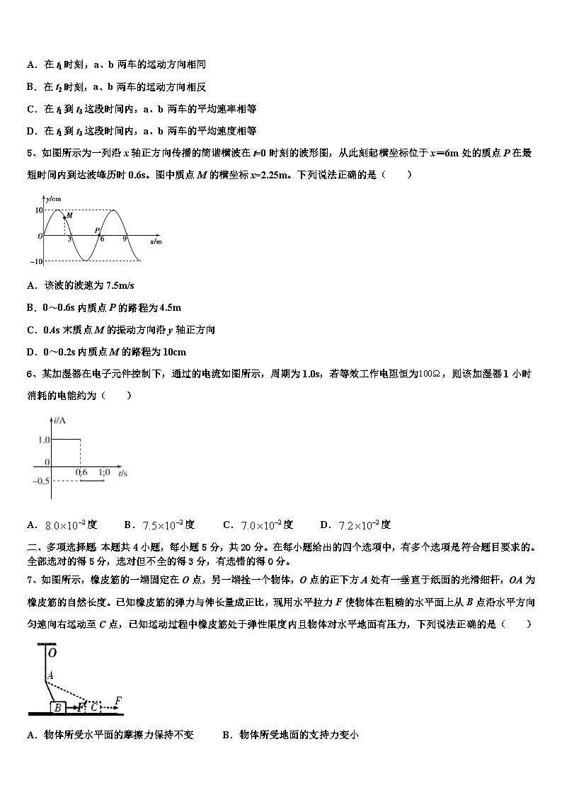 2026届江西省南昌市新建县第一中学高三最后一卷物理试卷含解析第2页