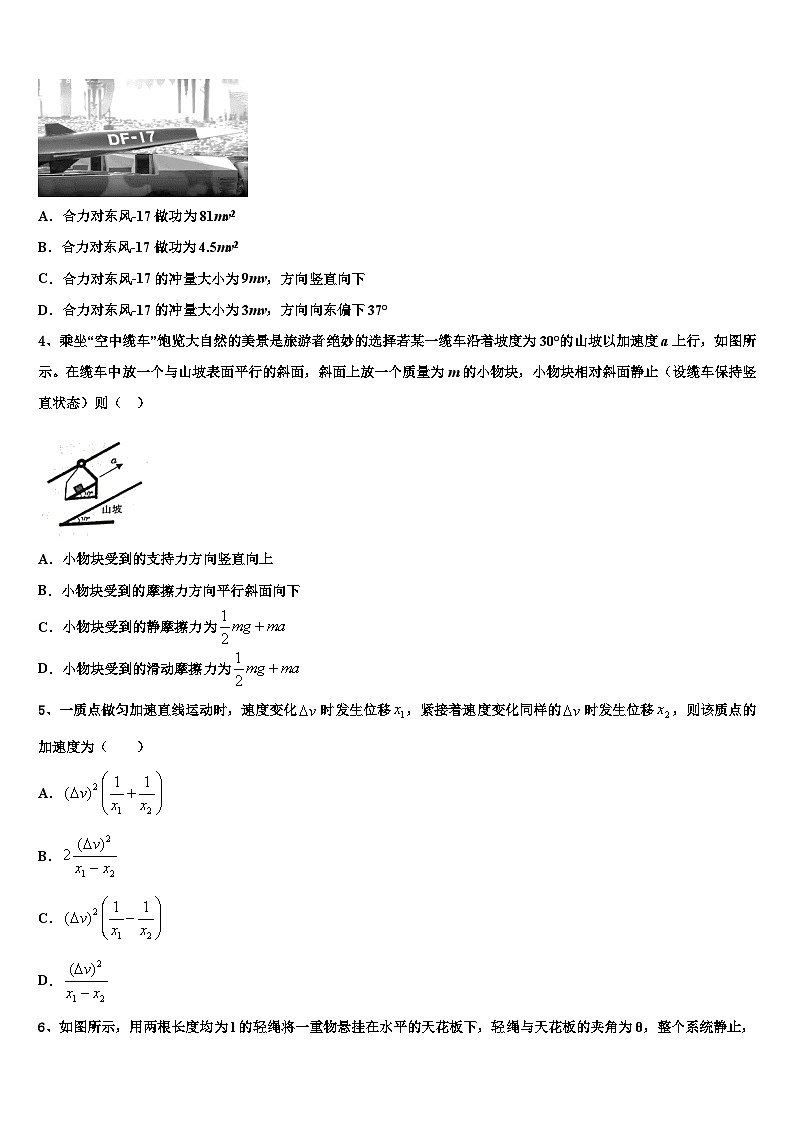 2026届开卷教育联盟高考物理必刷试卷含解析第2页