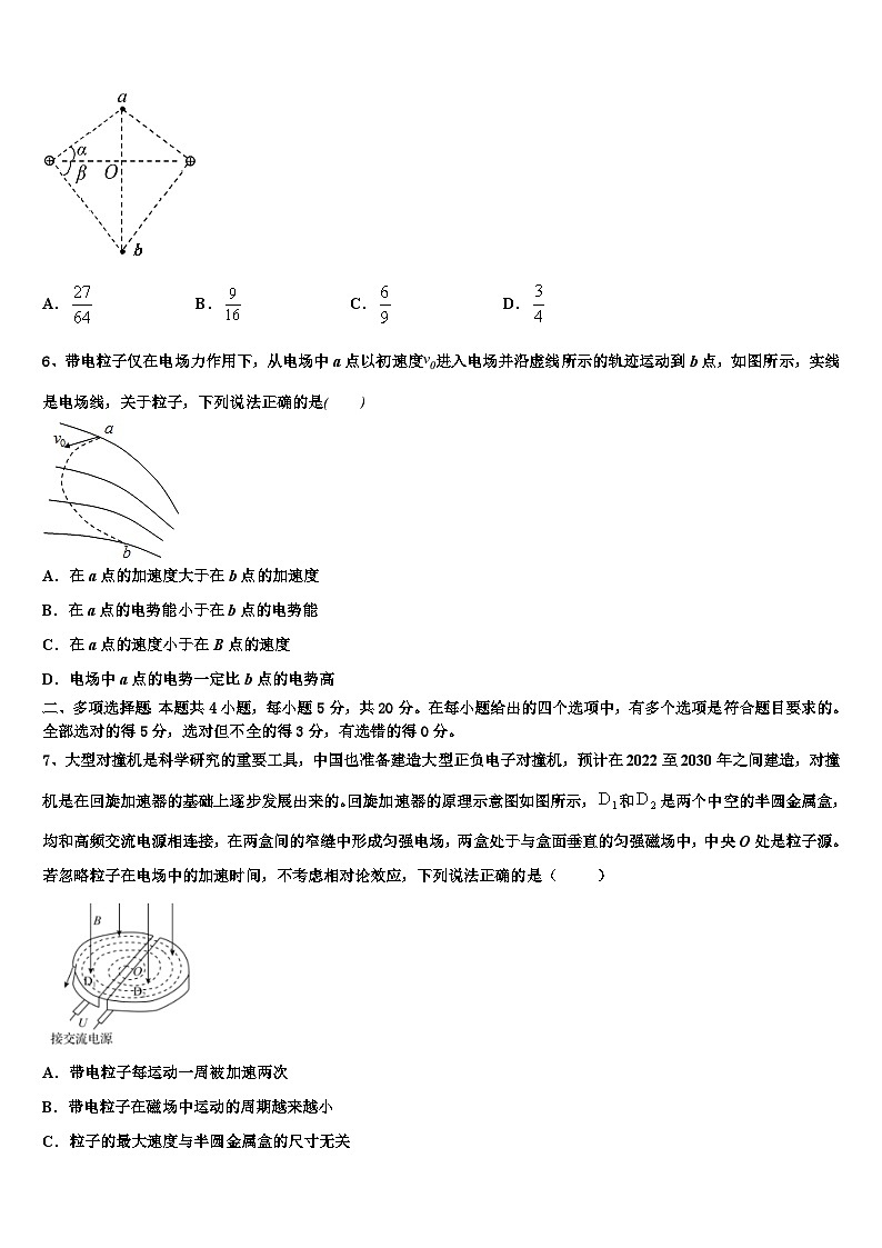 2026届江西鹰潭市第一中学高考适应性考试物理试卷含解析第3页