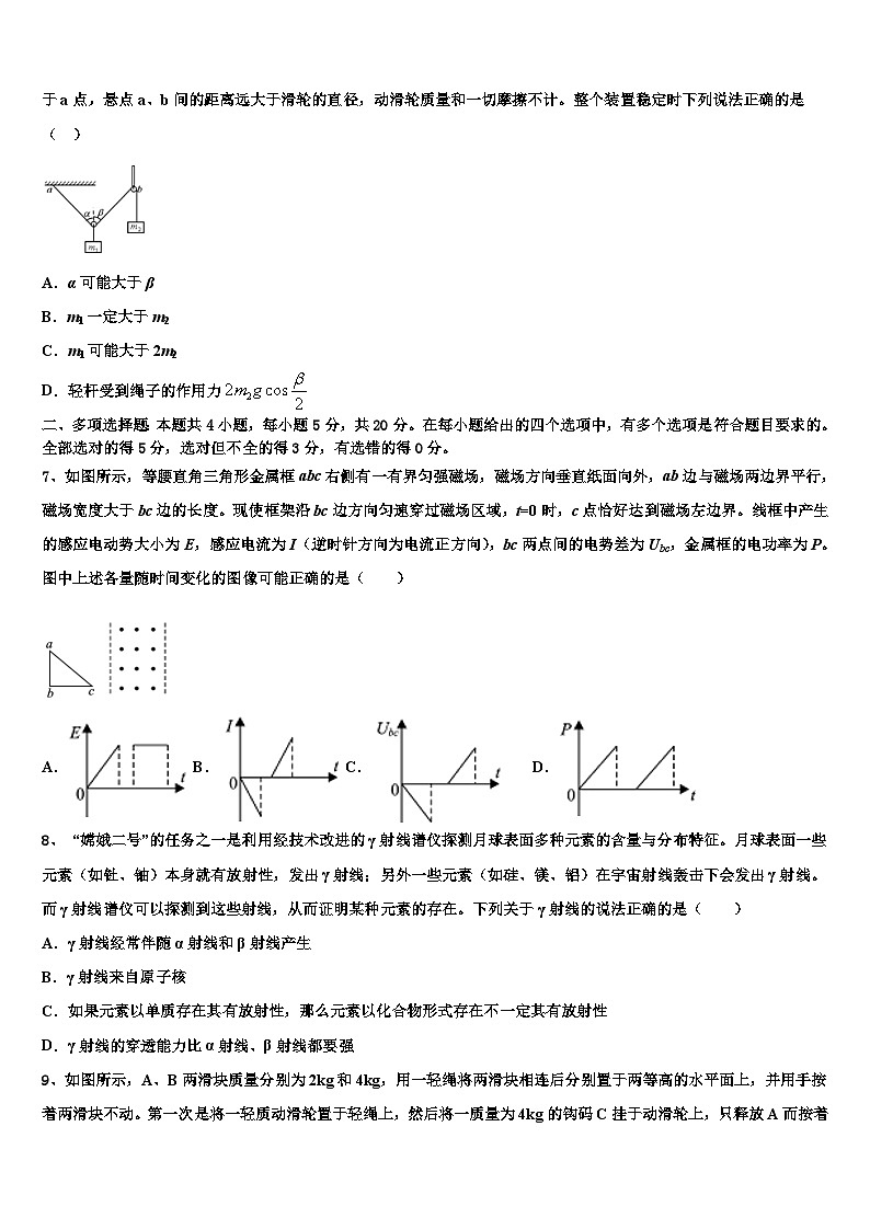 2026届江西师大附属中学高三压轴卷物理试卷含解析第3页