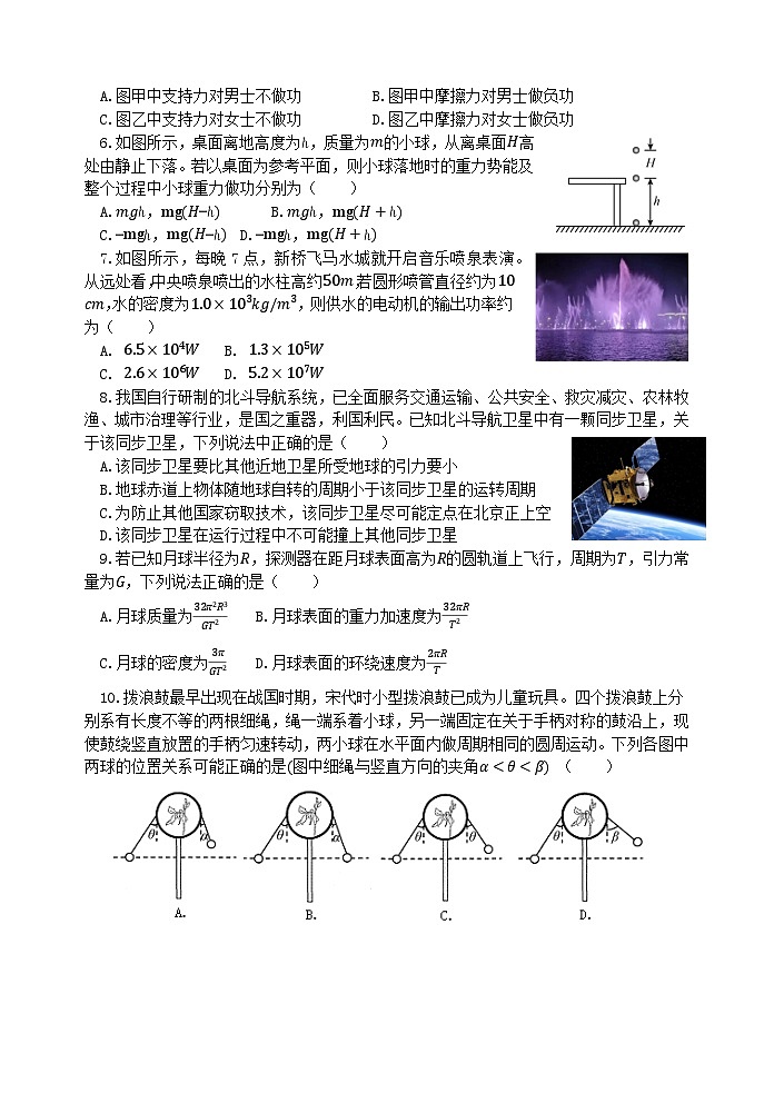 江苏省无锡市四校2022-2023学年高一下学期4月期中联考试题+物理 含答案第2页