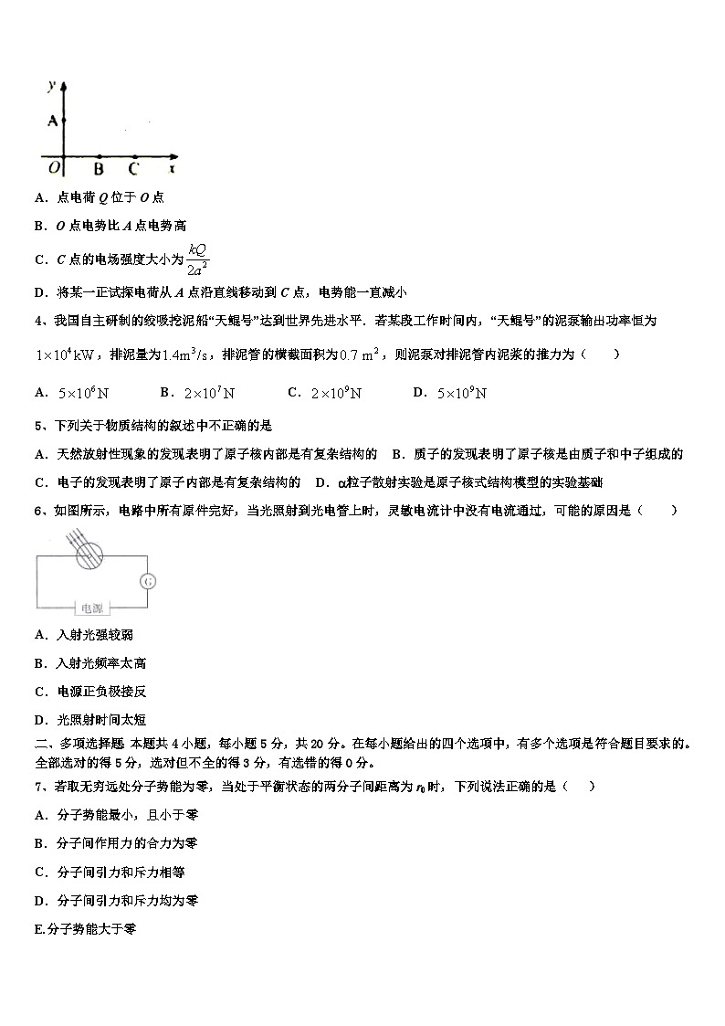 2026届乐都县第一中学高考冲刺物理模拟试题含解析第2页