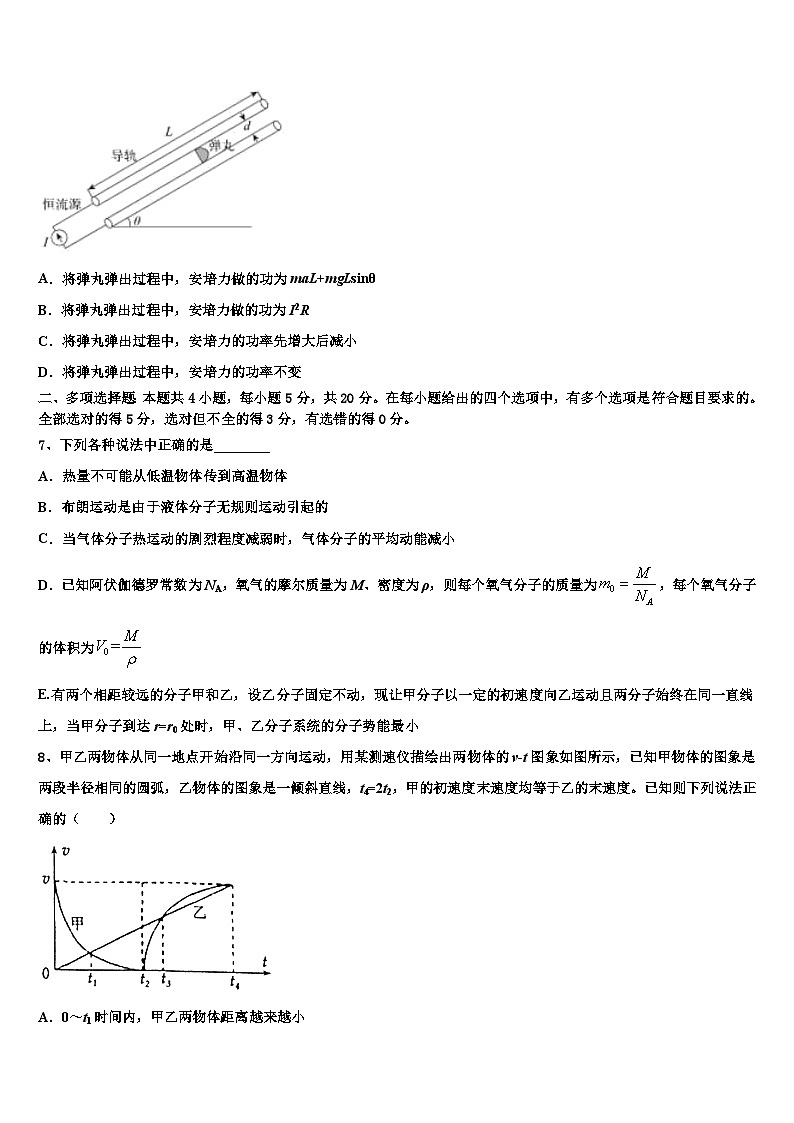 2026届辽宁沈阳市郊联体高考冲刺物理模拟试题含解析第3页