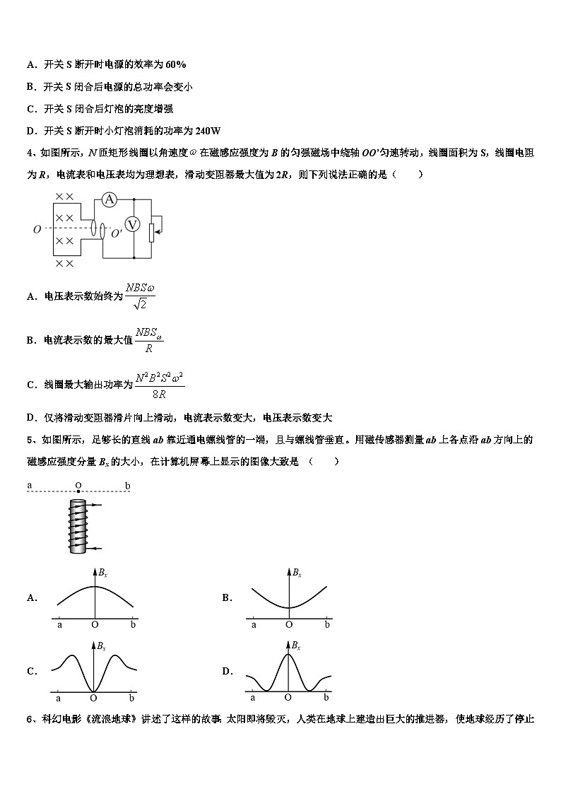 2026届辽宁省阜新市第二高级中学高考物理四模试卷含解析第2页