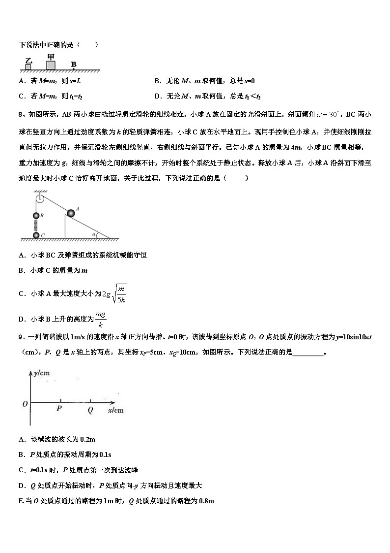 2026届辽宁省葫芦岛市第一高级中学高考冲刺物理模拟试题含解析第3页