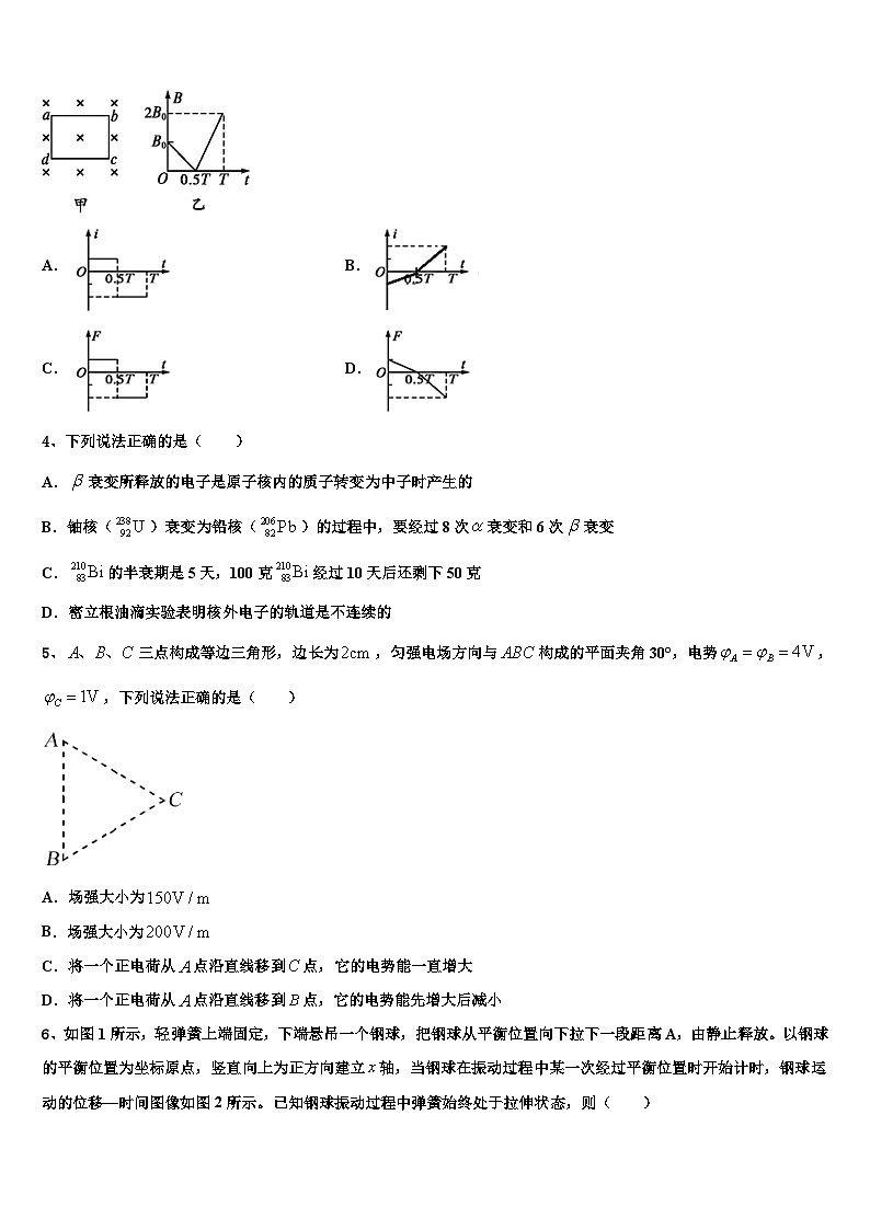 2026届辽宁省辽阳市重点中学高考物理五模试卷含解析第2页